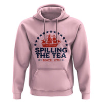 Spilling The Tea Since 1773 Hoodie Patriotic Nautical Stars American History