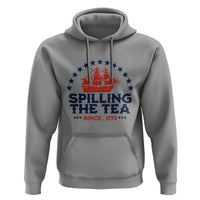 Spilling The Tea Since 1773 Hoodie Patriotic Nautical Stars American History