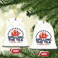 Spilling The Tea Since 1773 Ceramic Ornament Patriotic Nautical Stars American History