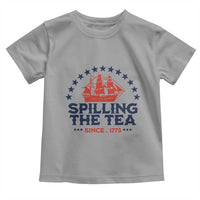 Spilling The Tea Since 1773 Toddler T Shirt Patriotic Nautical Stars American History