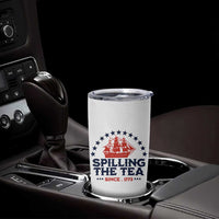 Spilling The Tea Since 1773 Tumbler Cup Patriotic Nautical Stars American History