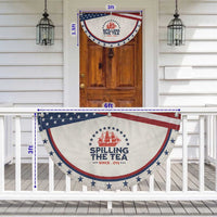 Spilling The Tea Since 1773 Patriotic Fan Flag Nautical Stars American History