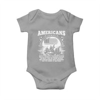 Funny Patriotic Military History Baby Onesie Americans Crossing A Frozen River To Kill You In Your Sleep On Christmas