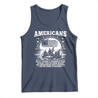 Funny Patriotic Military History Tank Top Americans Crossing A Frozen River To Kill You In Your Sleep On Christmas