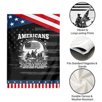 Funny Military History Patriotic Garden Flag Americans Crossing A Frozen River To Kill You In Your Sleep On Christmas