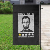 Fords Theatre One Star Awful Wouldnt Recommend Garden Flag Abraham Lincoln Funny History Dark Humor