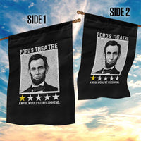 Fords Theatre One Star Awful Wouldnt Recommend Garden Flag Abraham Lincoln Funny History Dark Humor