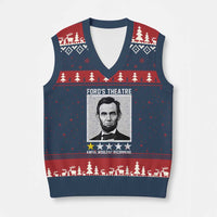 Fords Theatre One Star Awful Wouldnt Recommend V-Neck Knit Sweater Vest Abraham Lincoln Funny History Dark Humor