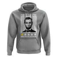 Fords Theatre One Star Awful Wouldnt Recommend Hoodie Abraham Lincoln Funny History Dark Humor