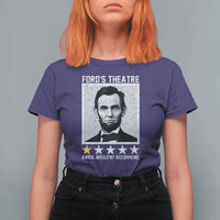 Fords Theatre One Star Awful Wouldnt Recommend T Shirt For Women Abraham Lincoln Funny History Dark Humor