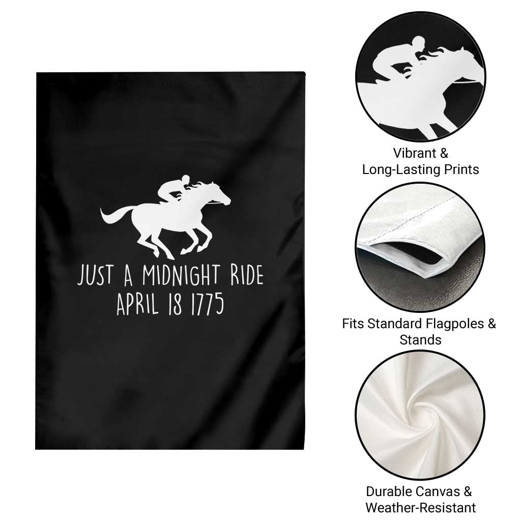 Paul Revere American History Garden Flag Just A Midnight Ride April 18 1775