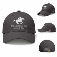 Paul Revere American History Baseball Cap Just A Midnight Ride April 18 1775