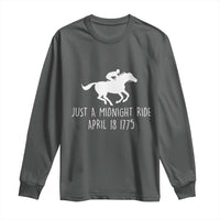 Paul Revere American History Long Sleeve Shirt Just A Midnight Ride April 18 1775