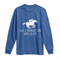 Paul Revere American History Long Sleeve Shirt Just A Midnight Ride April 18 1775
