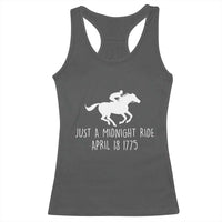 Paul Revere American History Racerback Tank Top Just A Midnight Ride April 18 1775
