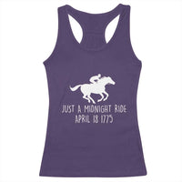Paul Revere American History Racerback Tank Top Just A Midnight Ride April 18 1775