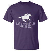 Paul Revere American History T Shirt Just A Midnight Ride April 18 1775
