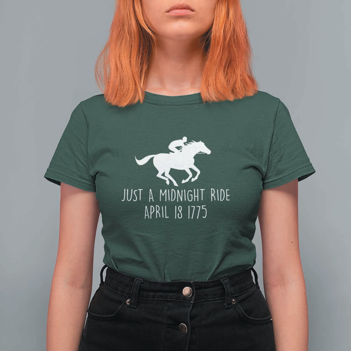 Paul Revere American History T Shirt For Women Just A Midnight Ride April 18 1775