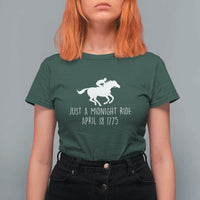 Paul Revere American History T Shirt For Women Just A Midnight Ride April 18 1775