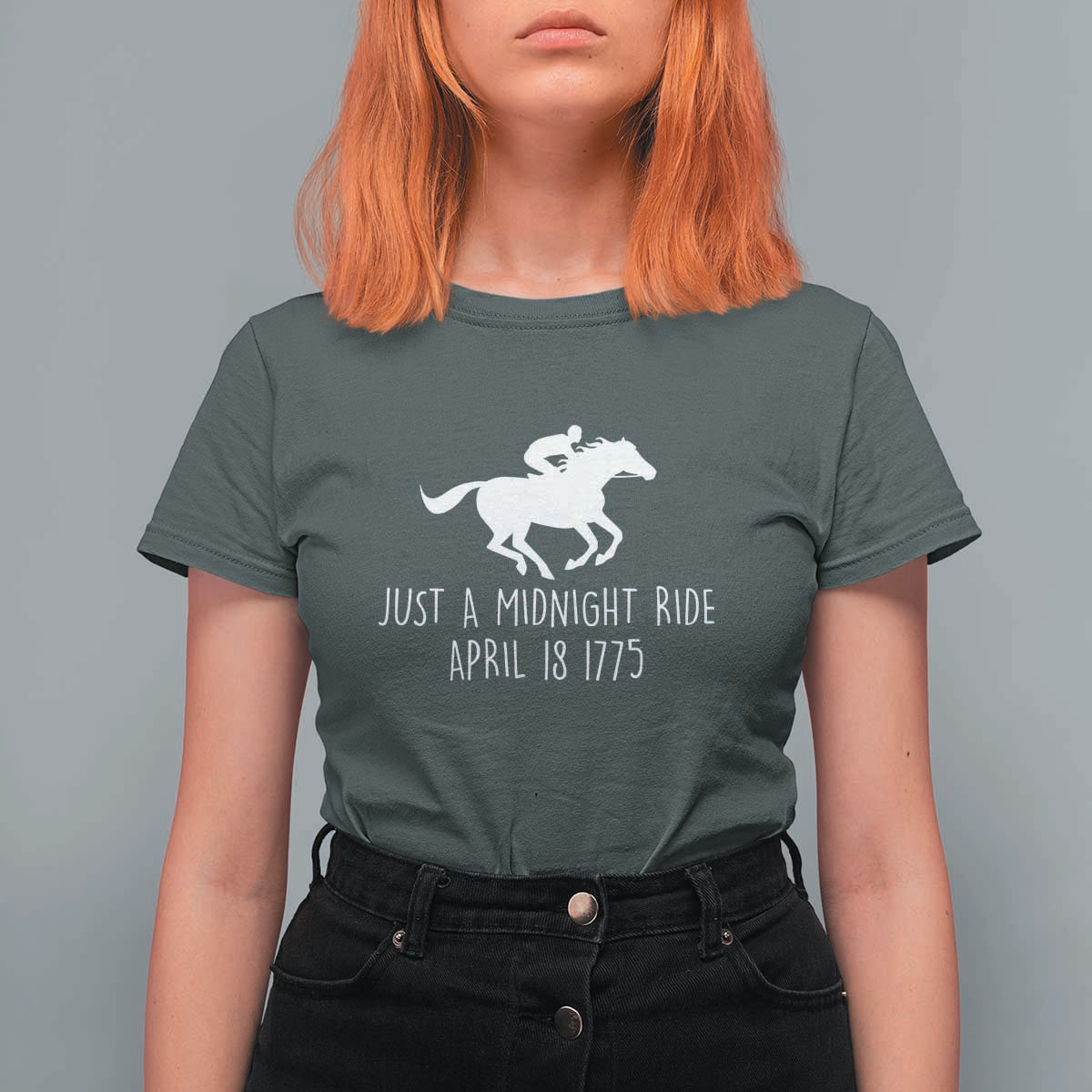 Paul Revere American History T Shirt For Women Just A Midnight Ride April 18 1775
