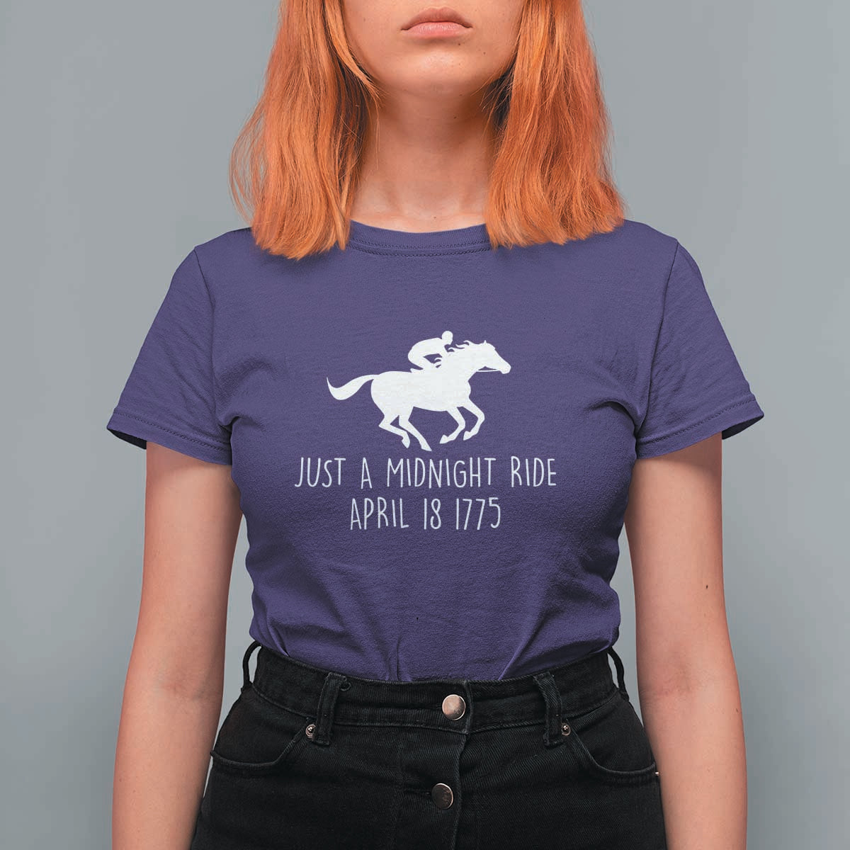 Paul Revere American History T Shirt For Women Just A Midnight Ride April 18 1775