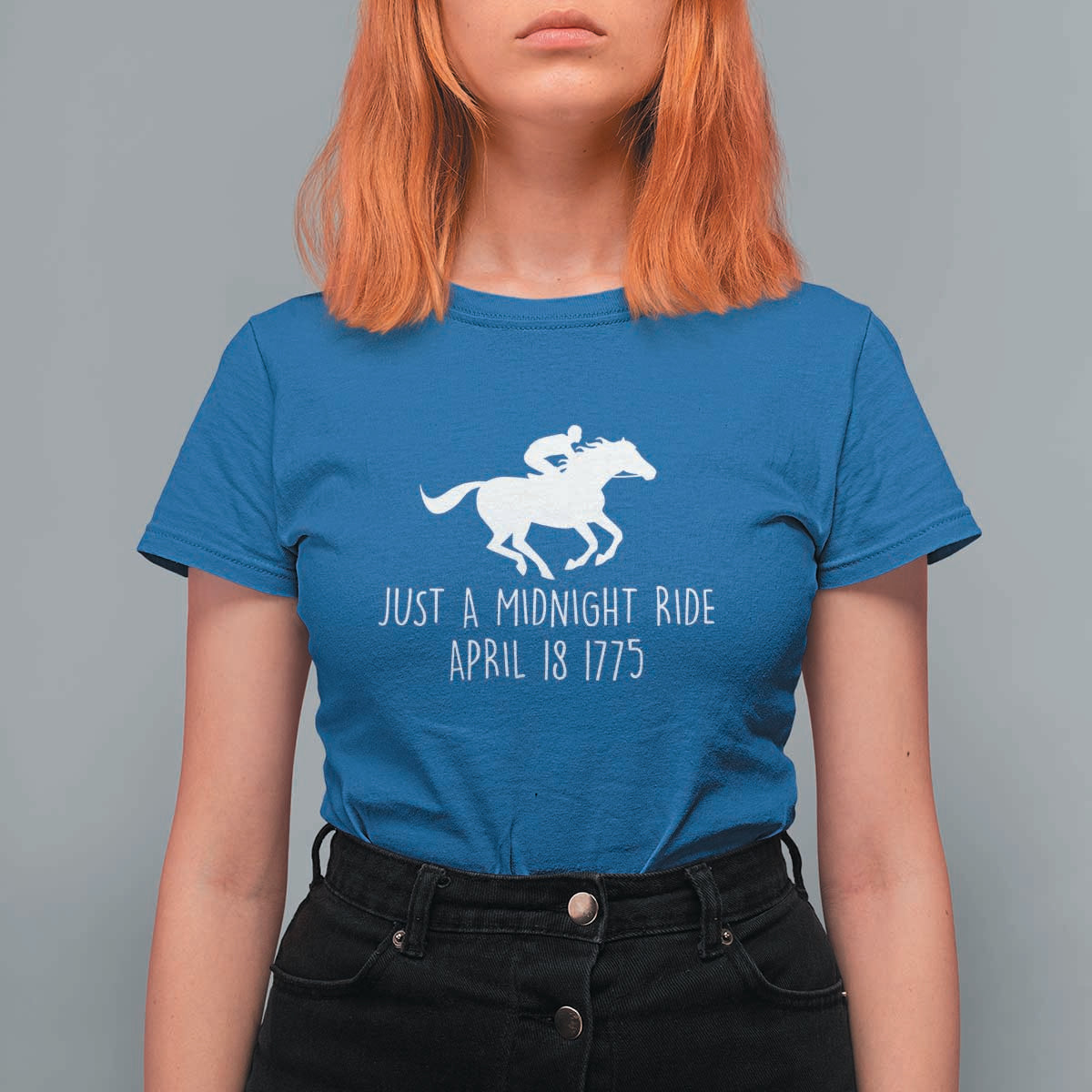 Paul Revere American History T Shirt For Women Just A Midnight Ride April 18 1775