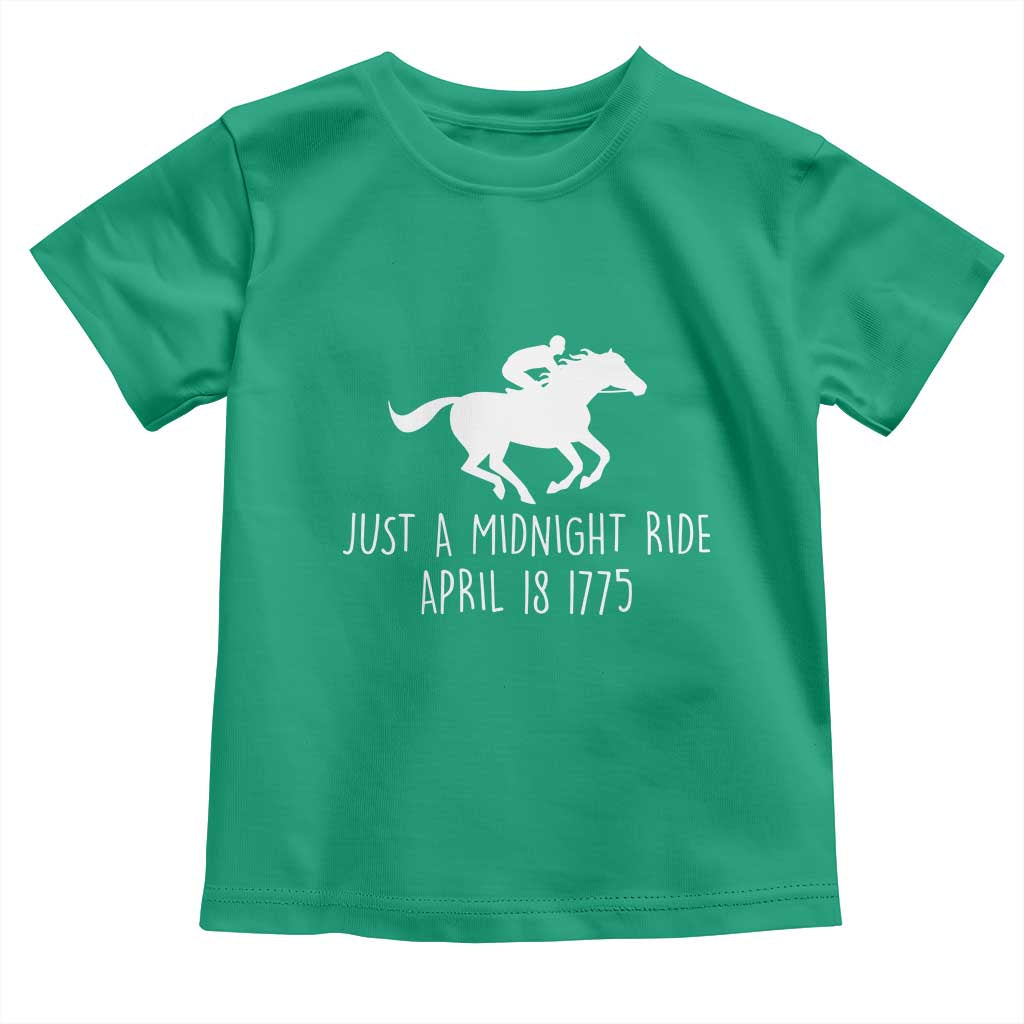 Paul Revere American History Toddler T Shirt Just A Midnight Ride April 18 1775