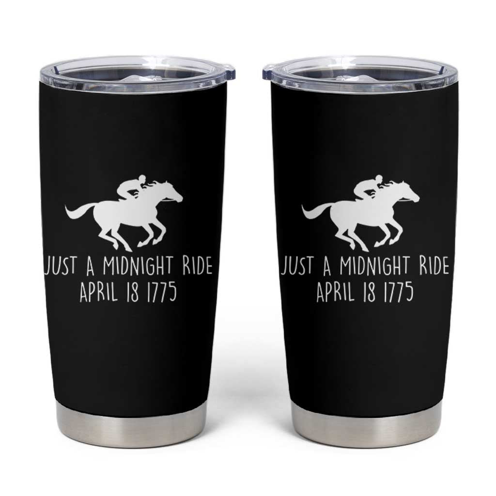 Paul Revere American History Tumbler Cup Just A Midnight Ride April 18 1775
