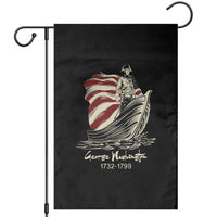 George Washington Crossing The Delaware Patriotic Garden Flag Vintage American Flag Graphic
