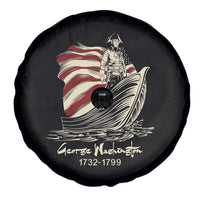 George Washington Crossing The Delaware Patriotic Spare Tire Cover Vintage American Flag Graphic