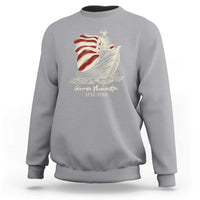 George Washington Crossing The Delaware Patriotic Sweatshirt Vintage American Flag Graphic