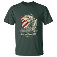 George Washington Crossing The Delaware Patriotic T Shirt Vintage American Flag Graphic
