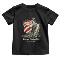 George Washington Crossing The Delaware Patriotic Toddler T Shirt Vintage American Flag Graphic