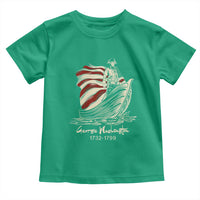 George Washington Crossing The Delaware Patriotic Toddler T Shirt Vintage American Flag Graphic