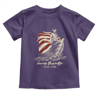George Washington Crossing The Delaware Patriotic Toddler T Shirt Vintage American Flag Graphic