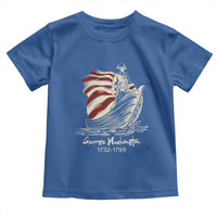 George Washington Crossing The Delaware Patriotic Toddler T Shirt Vintage American Flag Graphic