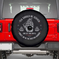 Tea Should Be Served In The Boston Harbor Spare Tire Cover Funny Sarcastic American History