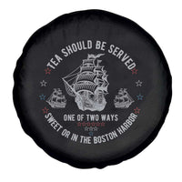 Tea Should Be Served In The Boston Harbor Spare Tire Cover Funny Sarcastic American History