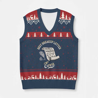 Declaration Of Independence 1776 Funny History V-Neck Knit Sweater Vest Best Breakup Letter Ever Humor
