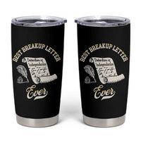 Declaration Of Independence 1776 Funny History Tumbler Cup Best Breakup Letter Ever Humor
