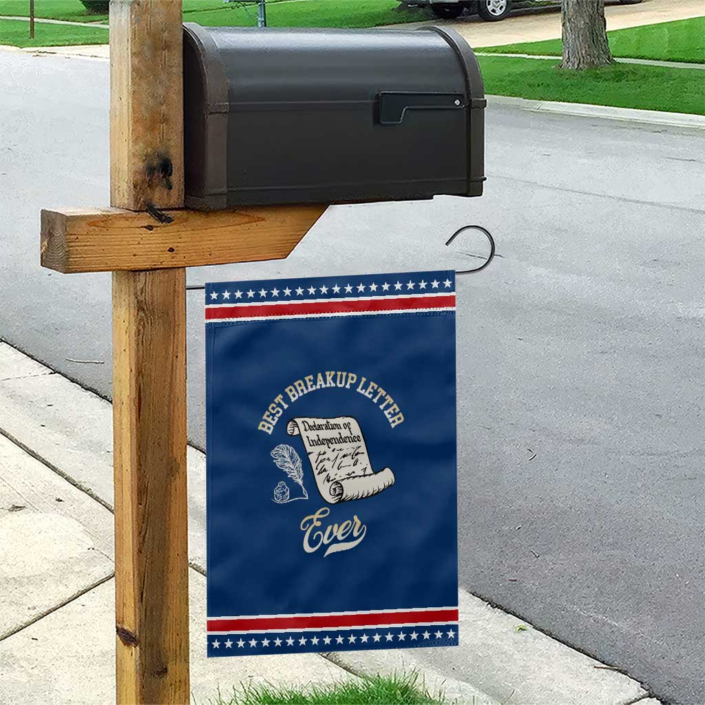 Declaration Of Independence 1776 Funny History Patriotic Garden Flag Best Breakup Letter Ever Humor