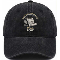 Declaration Of Independence 1776 Funny History Washed Cotton Baseball Cap Best Breakup Letter Ever Humor