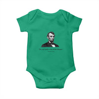 Funny Abraham Lincoln Theatre Dark Humor Baby Onesie I'm Not Really A Fan Of The Theater