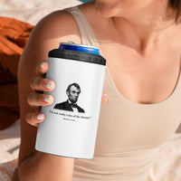 Funny Abraham Lincoln Theatre Dark Humor 4 in 1 Can Cooler Tumbler I'm Not Really A Fan Of The Theater