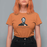 Funny Abraham Lincoln Theatre Dark Humor T Shirt For Women I'm Not Really A Fan Of The Theater