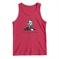 Funny Abraham Lincoln Theatre Dark Humor Tank Top I'm Not Really A Fan Of The Theater