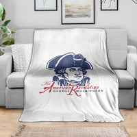 George Washington The American Revolution Throw Blanket Distressed Sketch Historic Patriotic Graphic