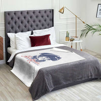George Washington The American Revolution Throw Blanket Distressed Sketch Historic Patriotic Graphic