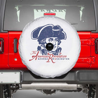 George Washington The American Revolution Spare Tire Cover Distressed Sketch Historic Patriotic Graphic