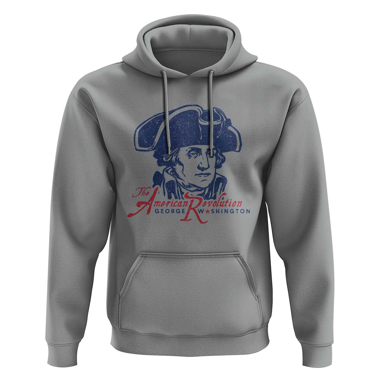 George Washington The American Revolution Hoodie Distressed Sketch Historic Patriotic Graphic